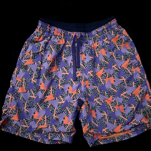 Nike Purple and Orange Athletic Shorts - Picture 1 of 7